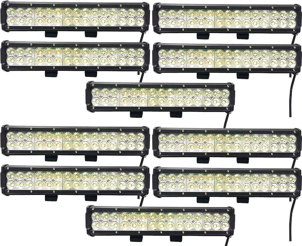 Greenmigo 10X 90W LED Arbeitsscheinwerfer IP67 Flutlicht Reflektor Work Light Bar Offroad Traktor Scheinwerfer Arbeitslicht Arbeitslampe 12V 24V