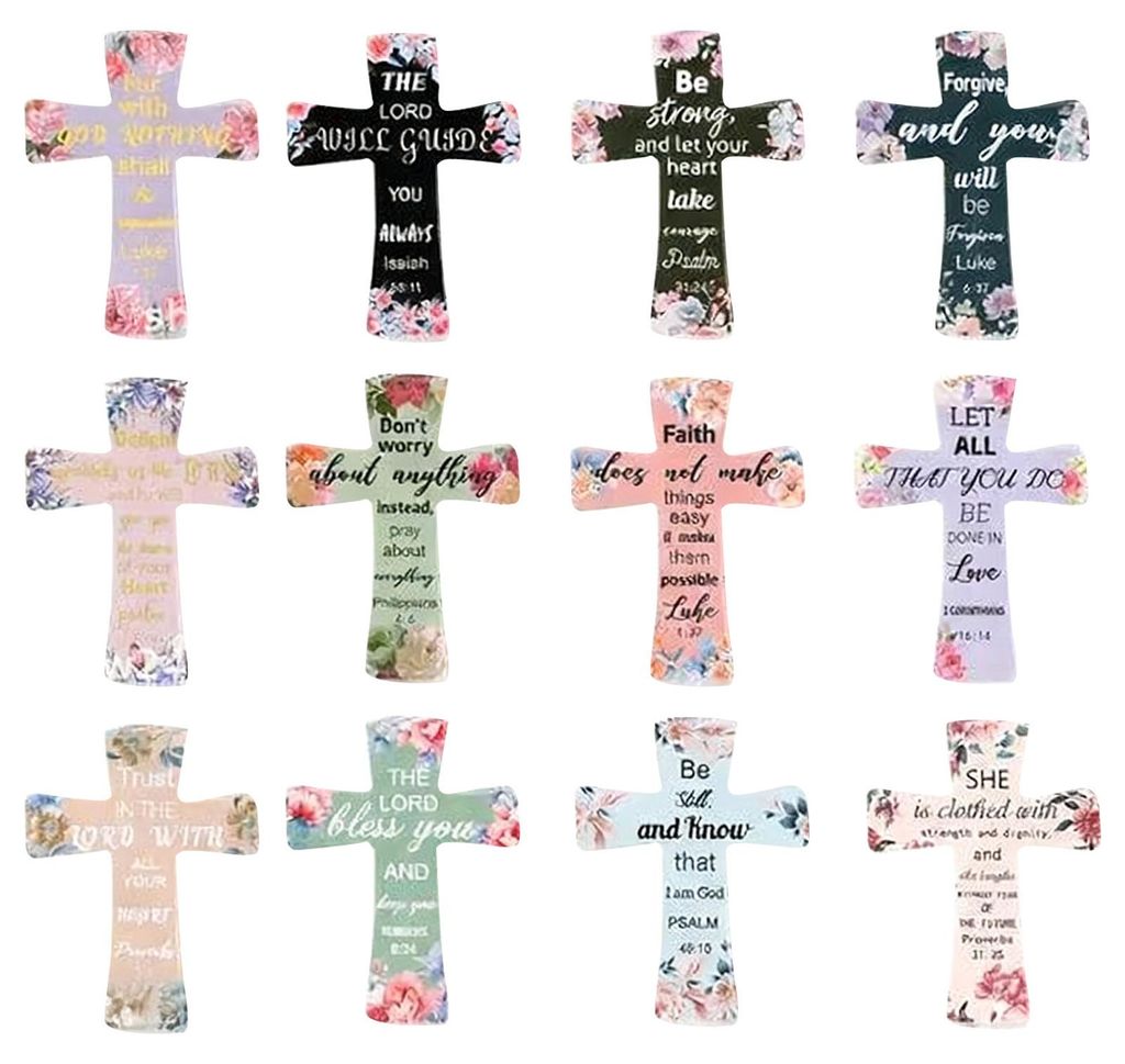 Magnetische Lesezeichen mit religiösem Blumenmuster, ideal als Buchseitenhalter für Bibel und andere Bücher, ein perfektes Geschenk für Schüle...