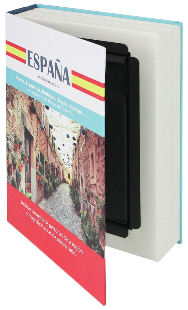 Buchtresor Spanien mit echten Papierseiten von HMF