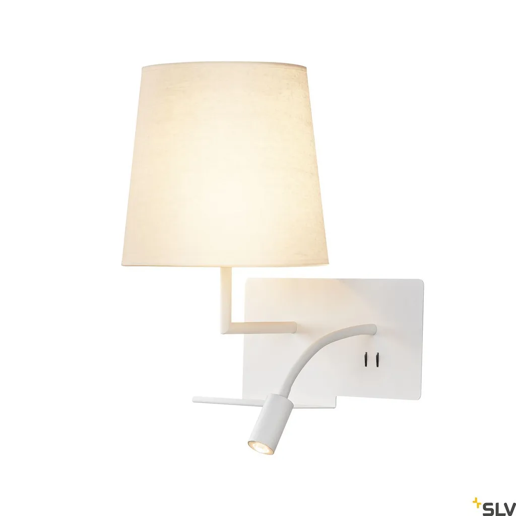 Applique de chevet gauche Somnila Flex pour recharger son téléphone USB