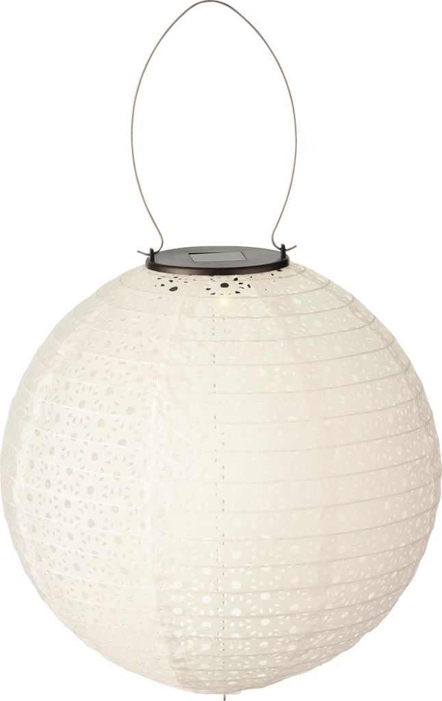 Zahradní osvětlení solární lampion závěsný bílý Ø 25 x 23 Obrázek produktu 