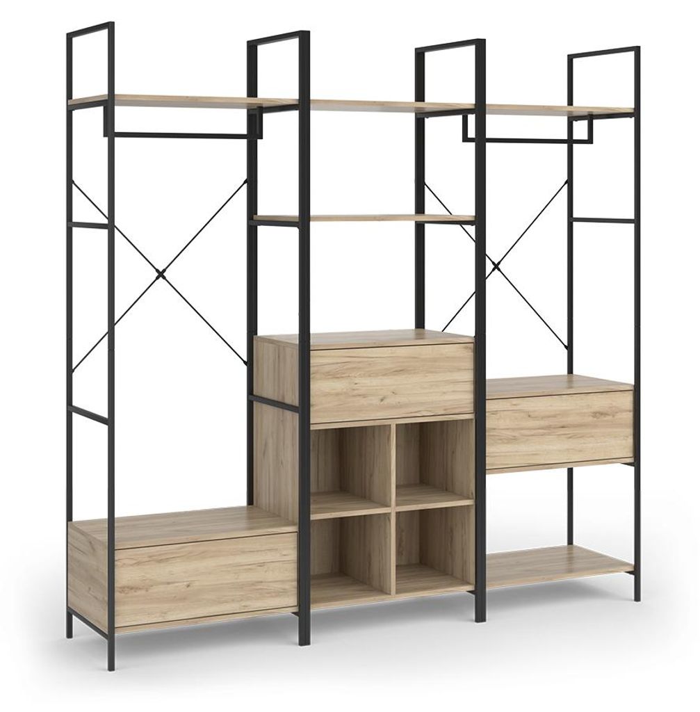 Kleiderschrankset Vicco Enya Holz 60 x 180 cm 3 Teile, Produktbild 