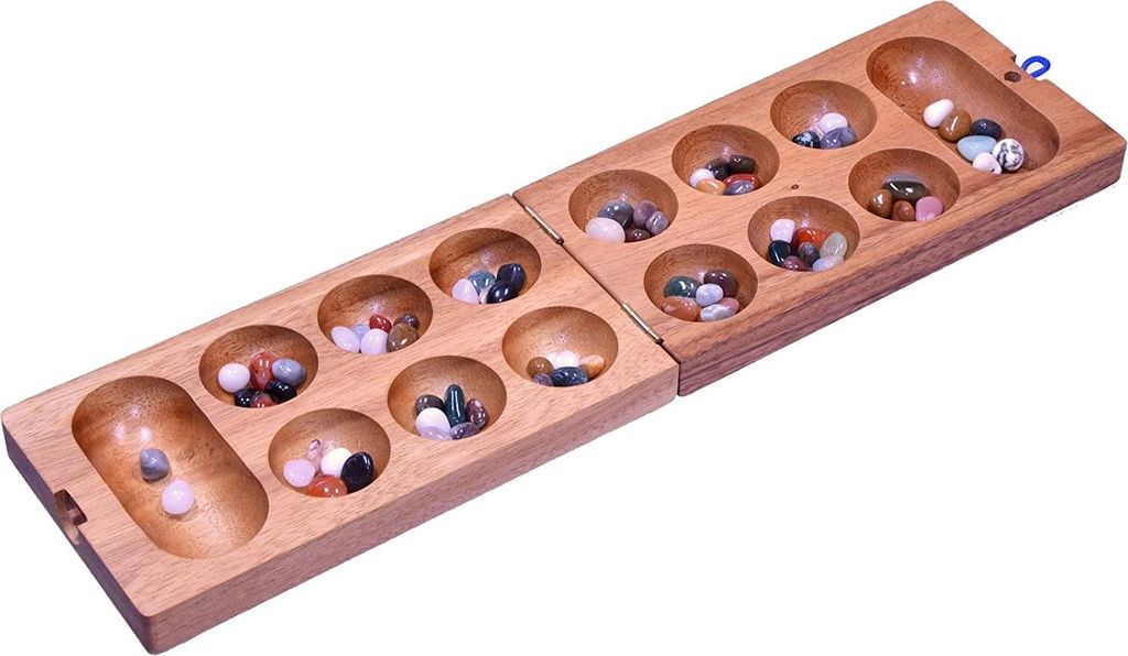 Kalaha Spiel mit Magnetverschluss für 2 Spieler - Spielfeld Produktbild 