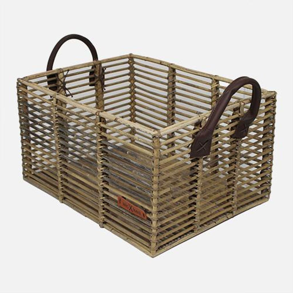 WICKED Kistenkorb L grau offen (46x35x25)