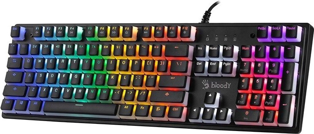 A4TECH BLOODY S510R Pudding mechanische Tastatur (blauer Produktbild 