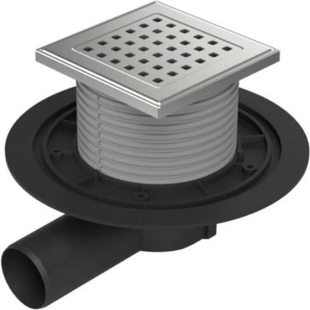 Avaloir de sol avec grille inox GATE ENPRO D50 pour douche et buanderie
