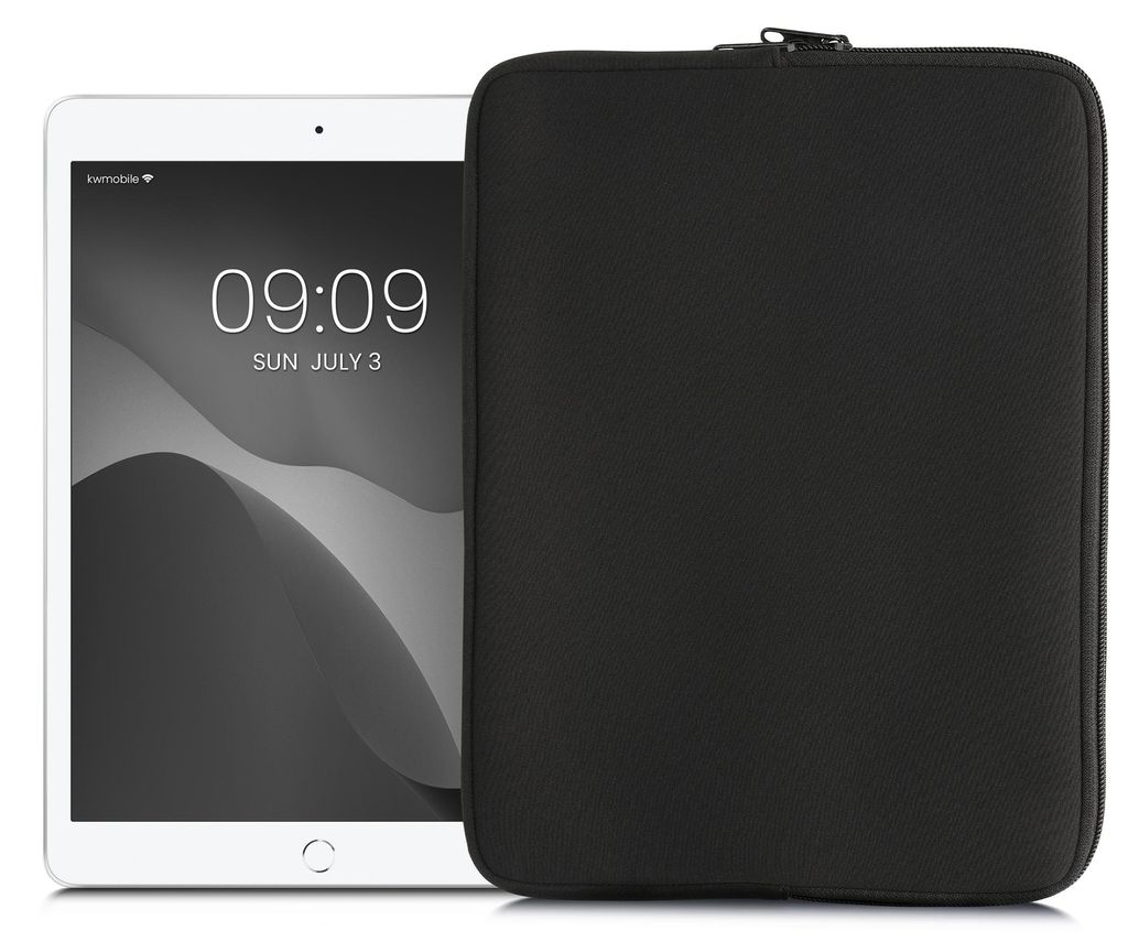 kwmobile Tablet Hülle kompatibel mit 12,4"-12,9" Tablet - Universal Neopren Tasche Cover Case - Schutzhülle Sleeve in Schwarz
