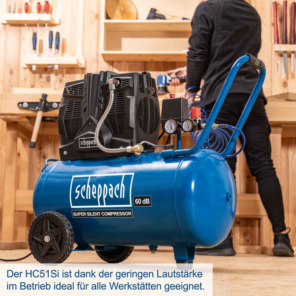 Scheppach HC51Si Super Silent Doppelzylinder Kompressor | Produktbild 7