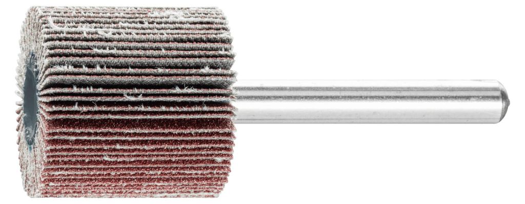PFERD TOOLS Korund Fächerschleifer F Ø 25x25 mm Schaft-Ø 6 mm A150 für Feinschliff und Finish 10 Stk