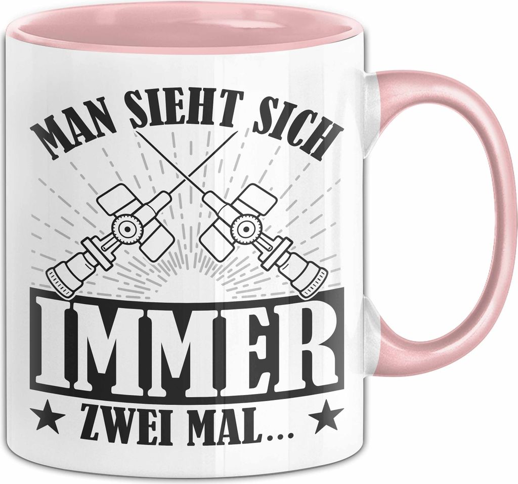 Rettungssanitäter Tasse Lustiger Spruch Rettungsdienst Narkose Medizin Anästhesie Propofol (Rosa)