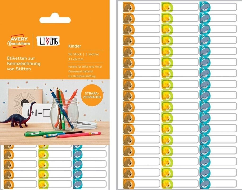 Avery Zweckform® 62039 62039 Etichette per l'etichettatura Immagine del prodotto 