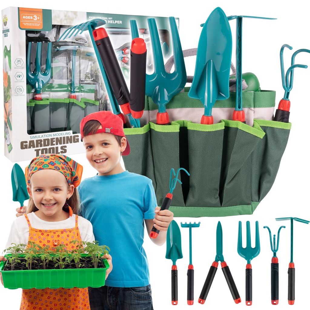 Malplay Set Kleiner Gärtner Tasche mit Werkzeugen Gießkanne Produktbild 