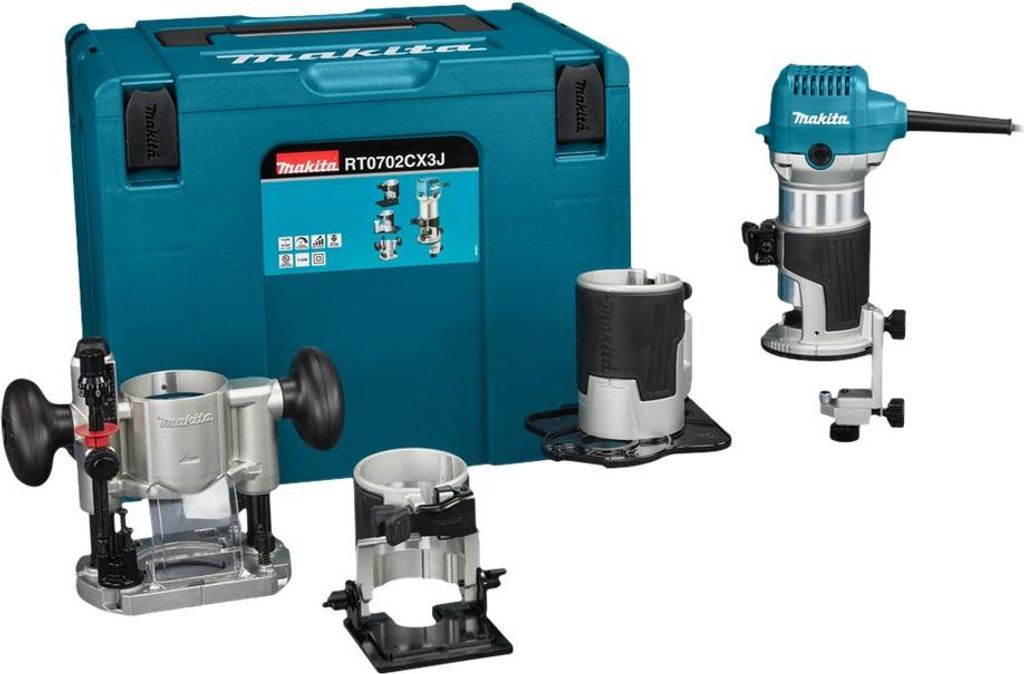 Makita RT0702CX3J - Trimmrouter - 710 W - Klemmbuchse Produktbild 