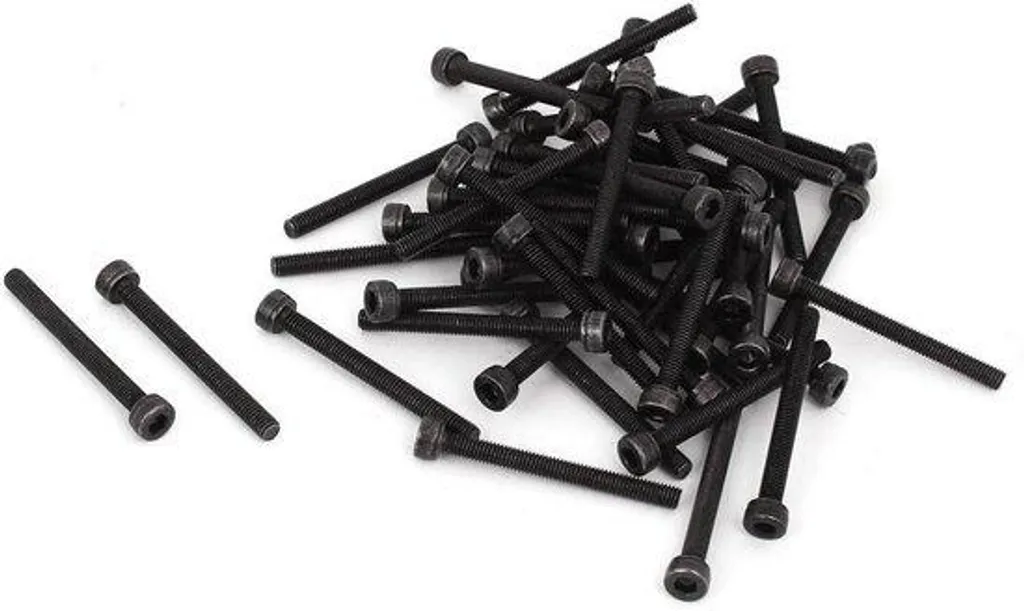 Vis hexagonale noire M3 x 30 mm idéale pour le modélisme et l'impression 3D