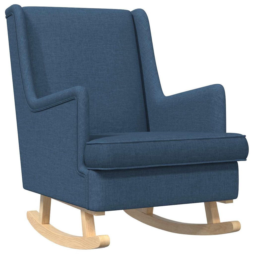 vidaXL Schaukelstuhl Blau 62 x 80 x 85 cm Stoff