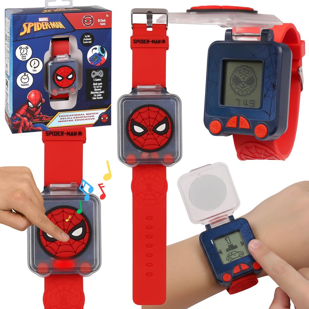 MARVEL Spider-Man Multifunkční vzdělávací hodinky s hrami, Obrázek produktu 