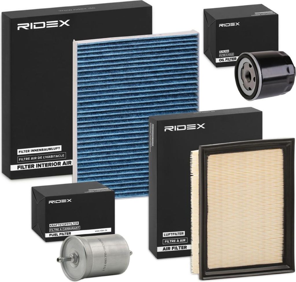 RIDEX Filterset Inspektionspaket Filtersatz für VW GOLF III (1H1) GOLF III Variant (1H5) Vento (1H2)