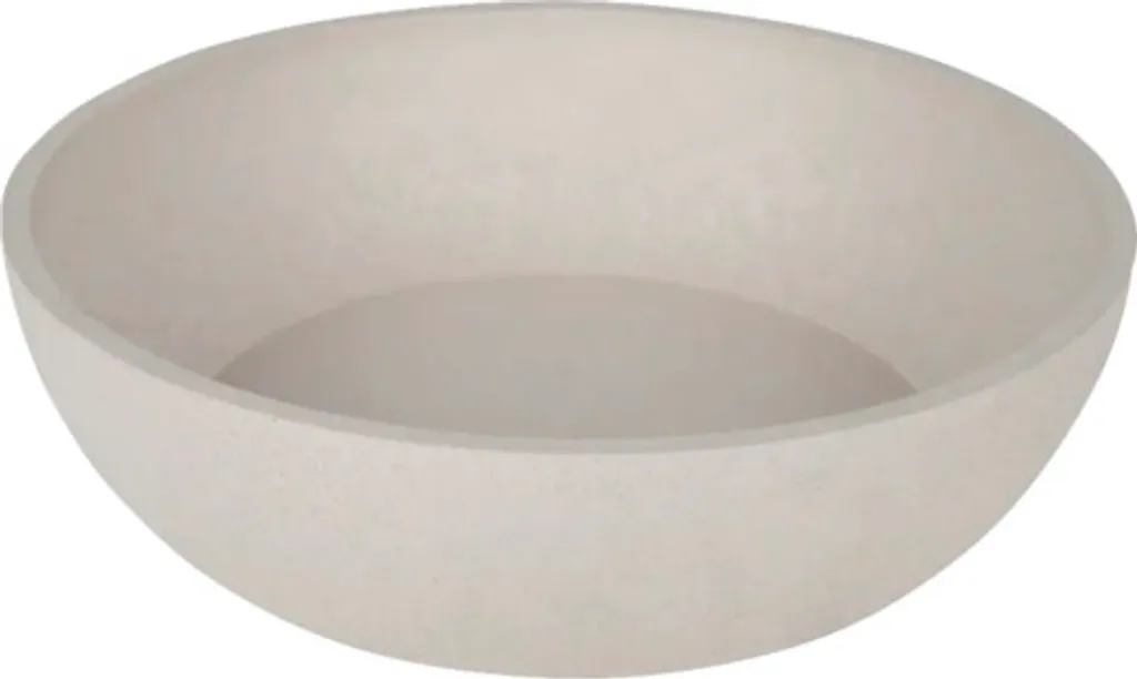 Gamelle Grande Capacité 1600ml pour Chien et Chat - Bambou Beige 21cm