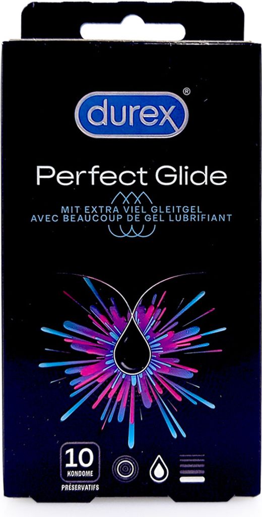 Durex Perfect Glide Kondome – 2x10 Stück Mit Extra Viel Gleitgel, Extra  Stark & Ideal Für Analverkehr