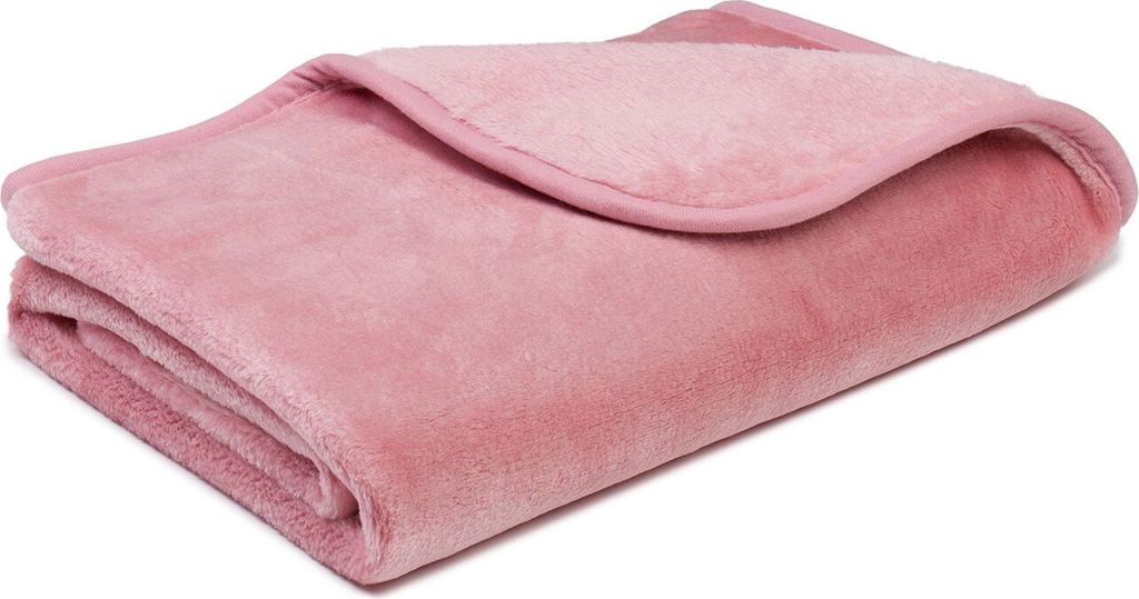 GÖZZE Decke PREMIUM CASHMERE altrosa BT 100x75 cm rosa Wohndecke