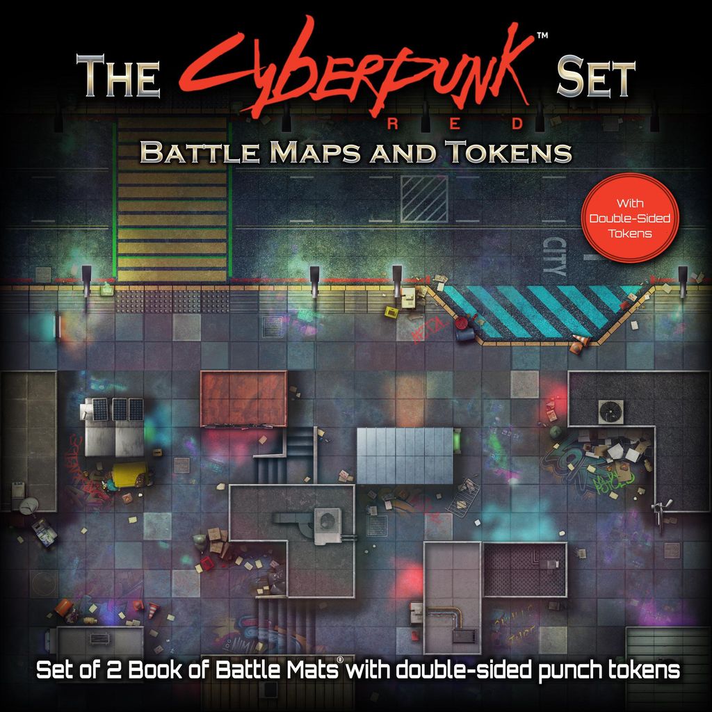 Il Chase Pack Battle Mats & Tokens per Cyberpunk RED Immagine del prodotto 