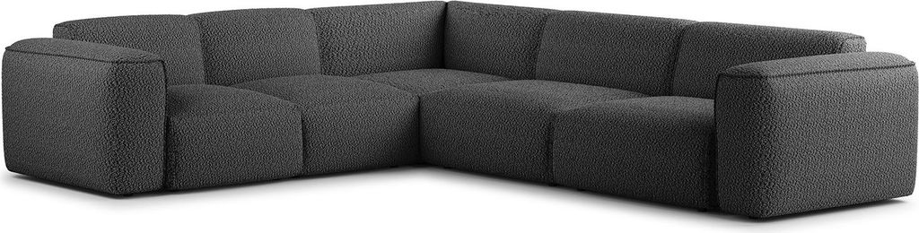 home24 Ecksofa mit Rundecke