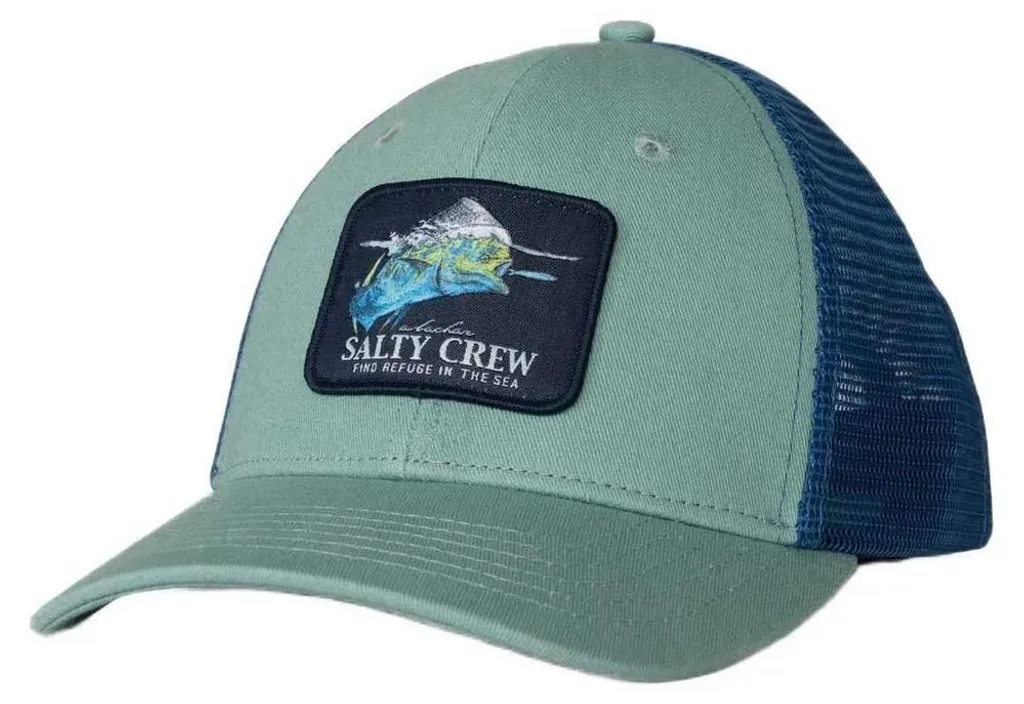 Casquette Salty Crew Mahi Surface Respirante en Mesh Seaside Blue