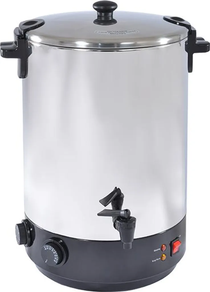 Stérilisateur bocaux inox 2500W Kitchen Chef avec minuterie et robinet 28L