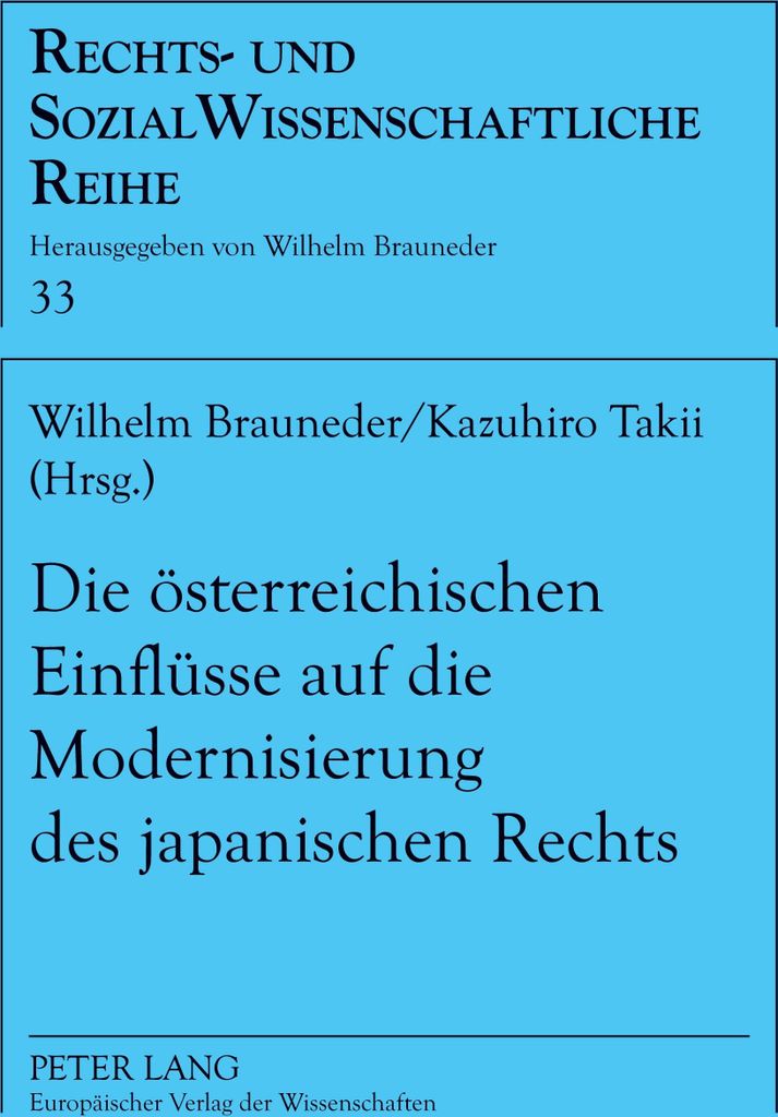 Die österreichischen Einflüsse auf die Modernisierung des japanischen Rechts