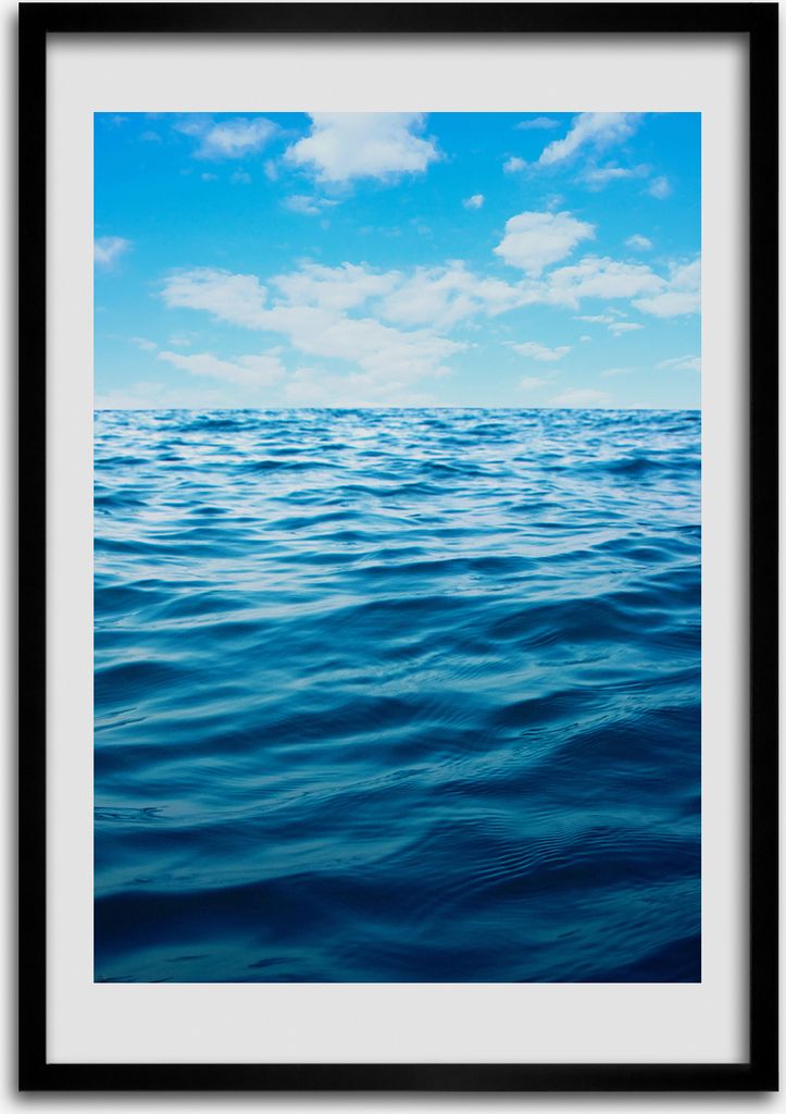 Bild - Bilderrahmen - Foto - 70 cm x 100 cm - MDF - Rahmen - Wandkunst - Meerwasser