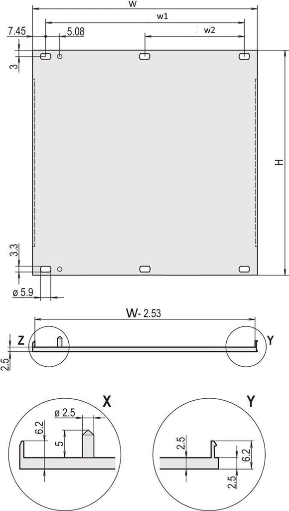 Briloner, set di 3 luci LED da incasso bagno senza cornice, faretti LED