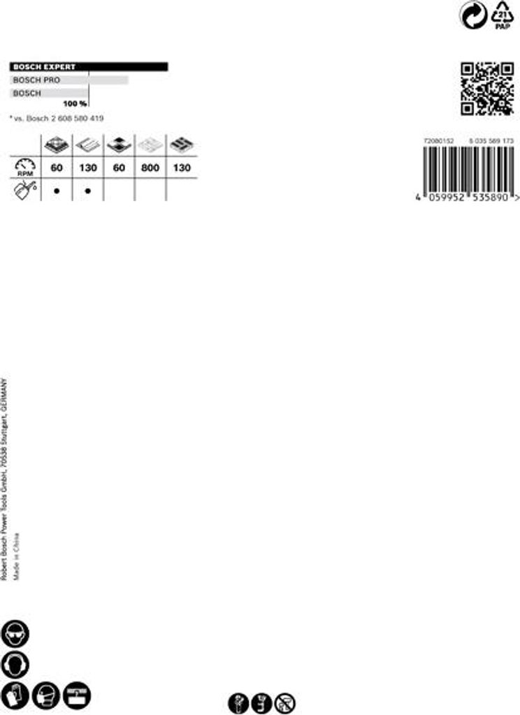 EXPERT Multi Material Lochsäge, 127x60 mm