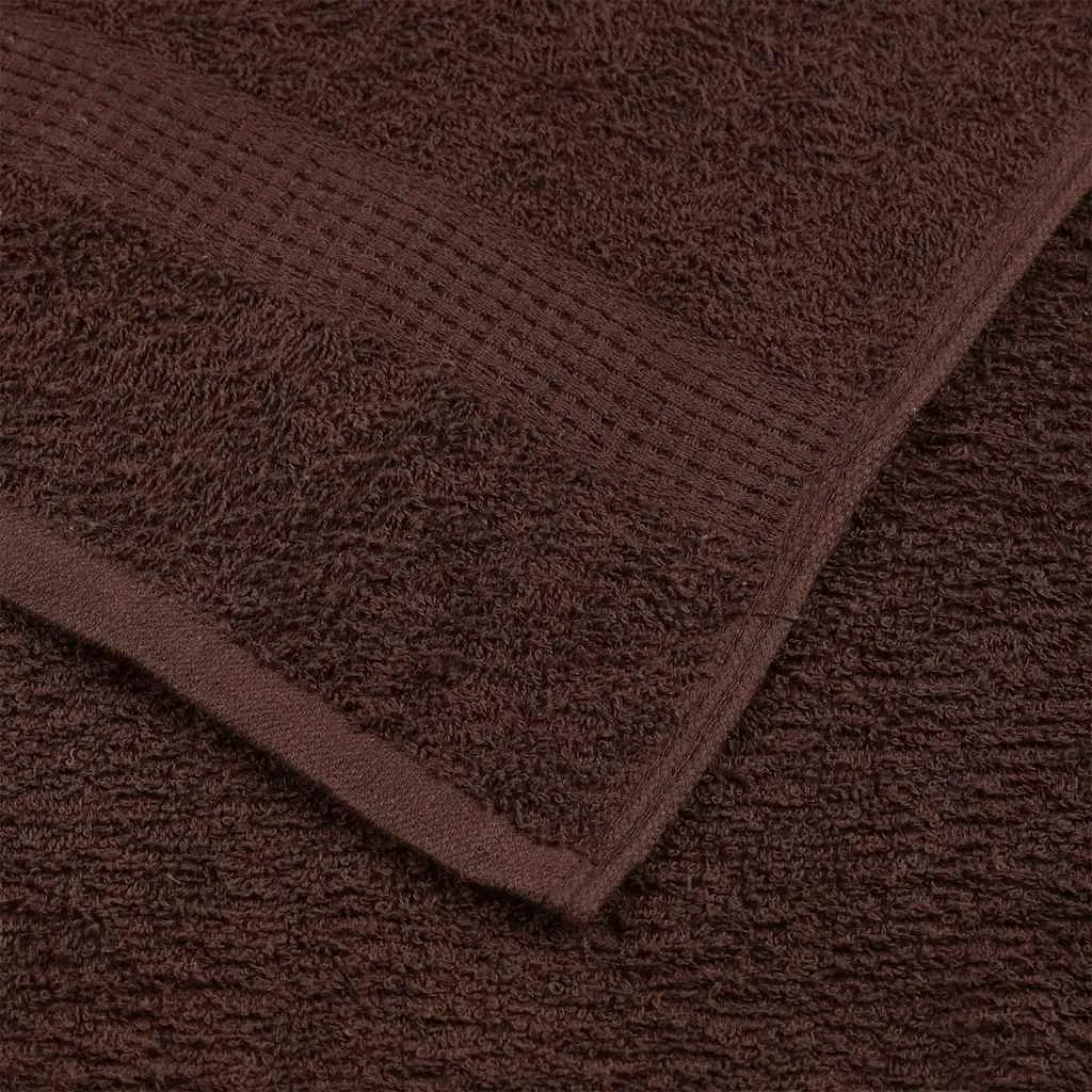 Set 2 Asciugamani 30x50 Marrone vidaXL | Ideale Hotel e B&B - 5
