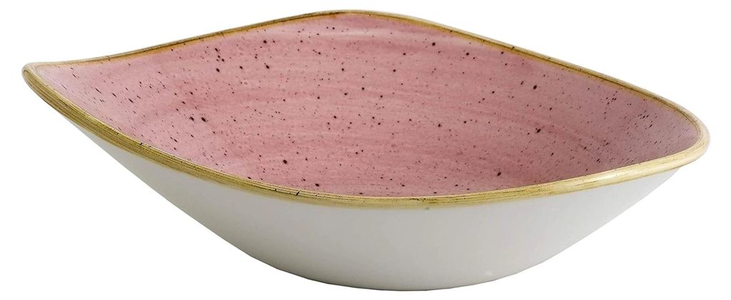 Stonecast -Triangle Bowl Schüssel- 60cl, Farbe wählbar (Petal Pink)
