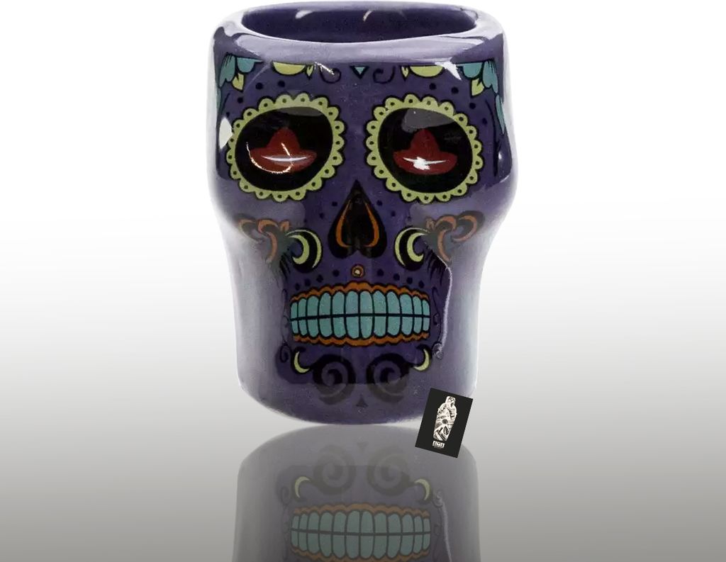 Sierra Tequila Shotglas 2cl Skull Lila Totenkopf Stamper nicht geeicht