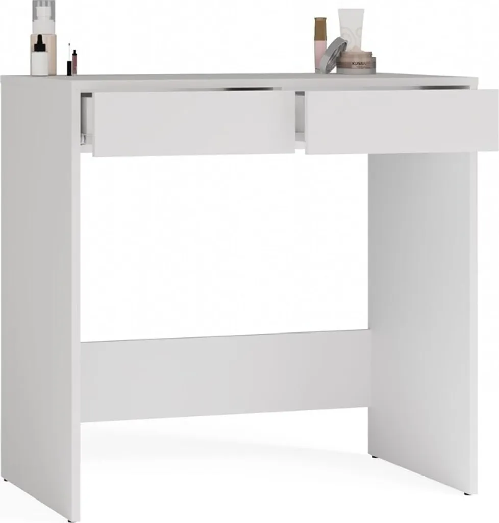 Bureau de télétravail HOOVER 1 blanc - Idéal pour petits appartements