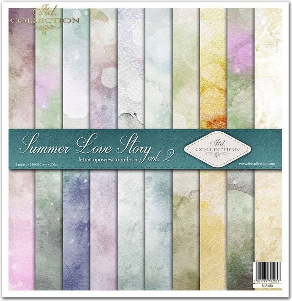 Scrapbooking-Papier Set 30×30 cm – SLS-064 Summer Love Story vol. 2 – ITD Collection