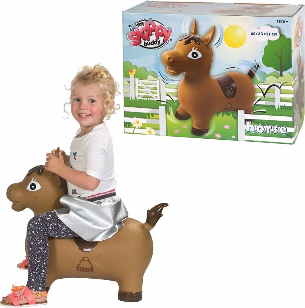 Cheval Sauteur Anti-Basculement My Skippy Buddy Braun KH1-63 Brun