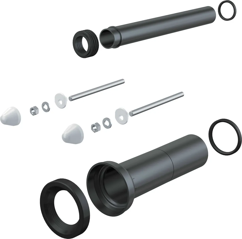 Kit Alcadrain M9000 de raccordement mural WC avec manchon long robuste