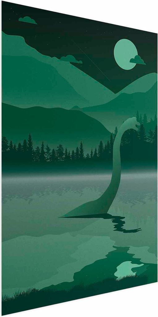 Posterpapier Poster - Loch Ness 40x60 cm Für Kinder n-A-0928-ao-a