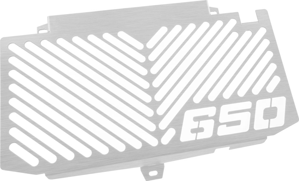 ZIEGER Kühlerabdeckung kompatibel mit BMW F 650 GS Logo silber