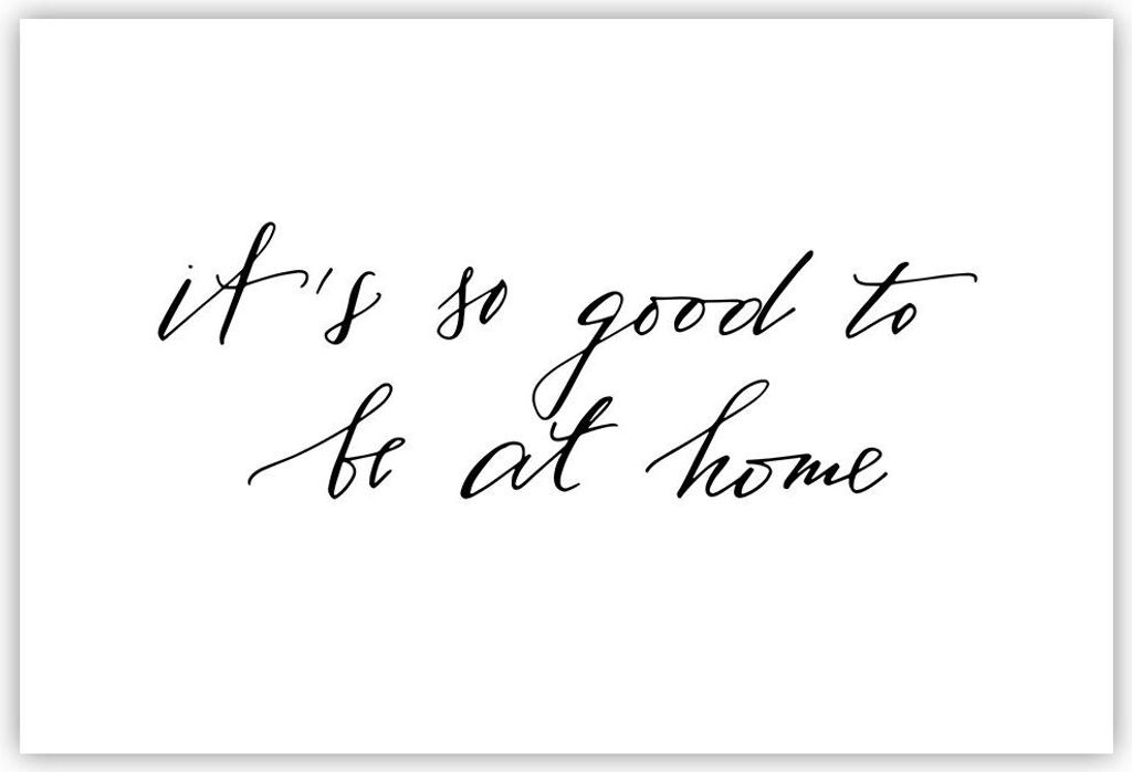 Poster - Poster ohne Rahmen - Motto Glück Haus - 91,5x61 cm - Wand Bild - Wanddeko - Wandbilder - Kunstposter - Wandposter - Bilder - Kunstdruck -...