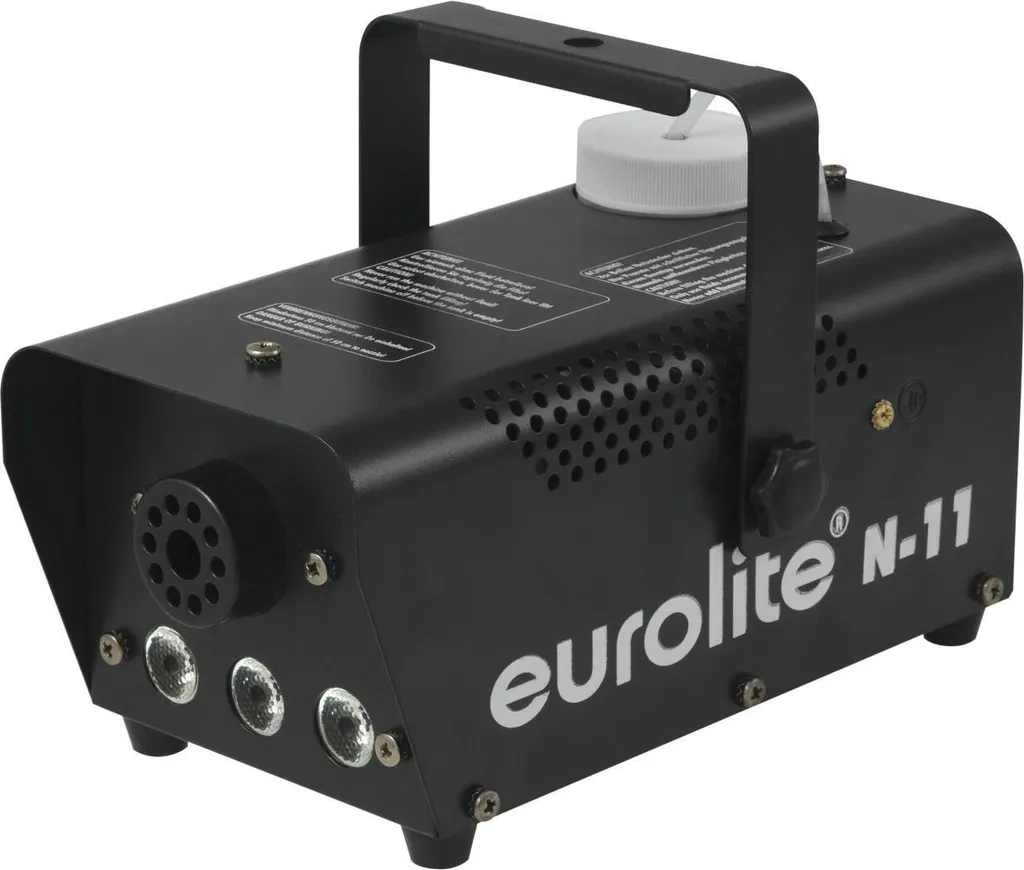 Machine à fumée avec effets LED ambre Eurolite N-11 pour animation