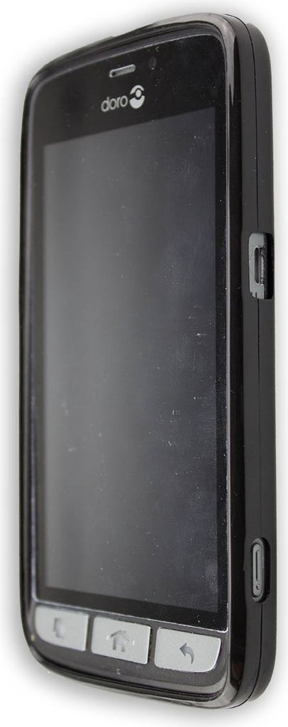 caseroxx Schutz-Hülle TPU-Hülle kompatibel mit Doro Liberto 822, Gummi Handy Tasche schwarz