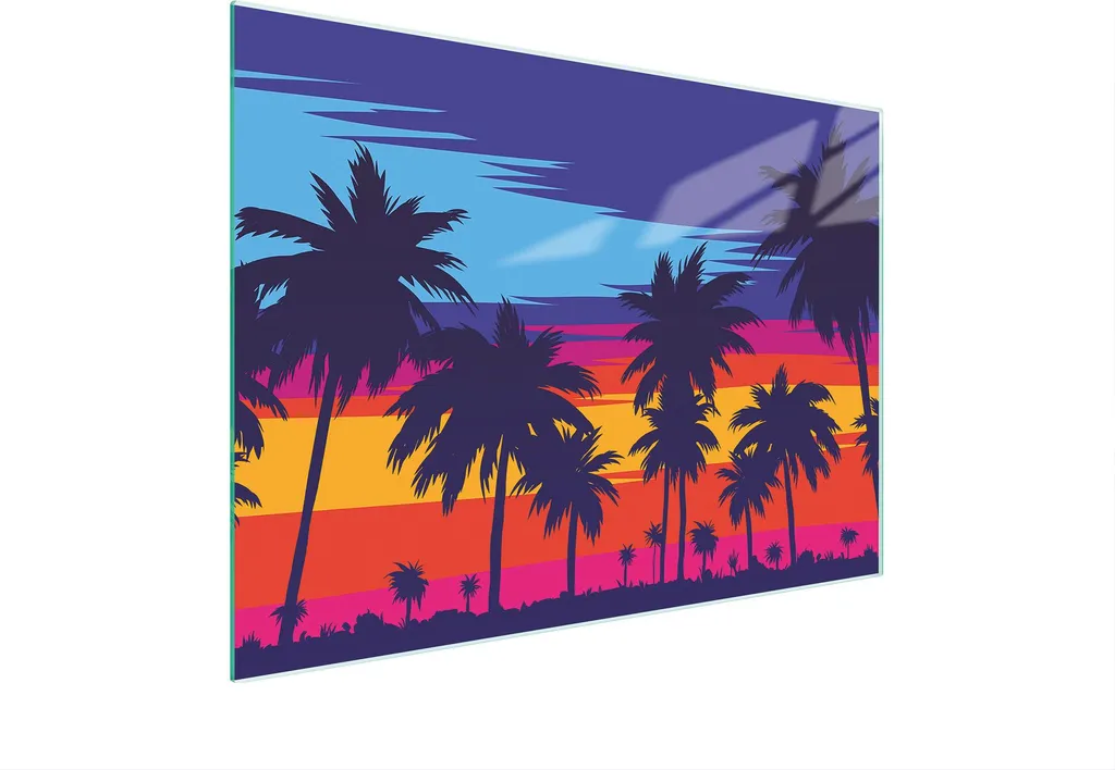 Tagliere Multiglass 30x22 cm Spiaggia: Protezione Piano Cottura Vetro