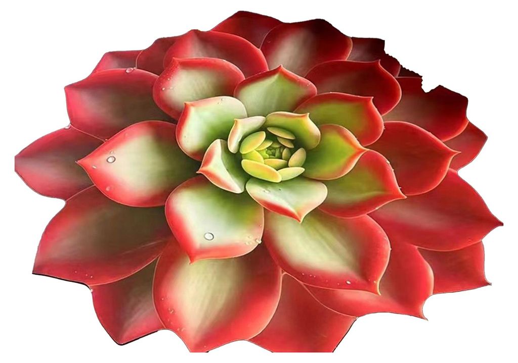 3D-Blumen-Fußmatte, realistischer, saugfähiger Blumenteppich, rutschfest, dekorativer Teppich für Wohnzimmer, Badezimmer, Küche, Schlafzimmer C