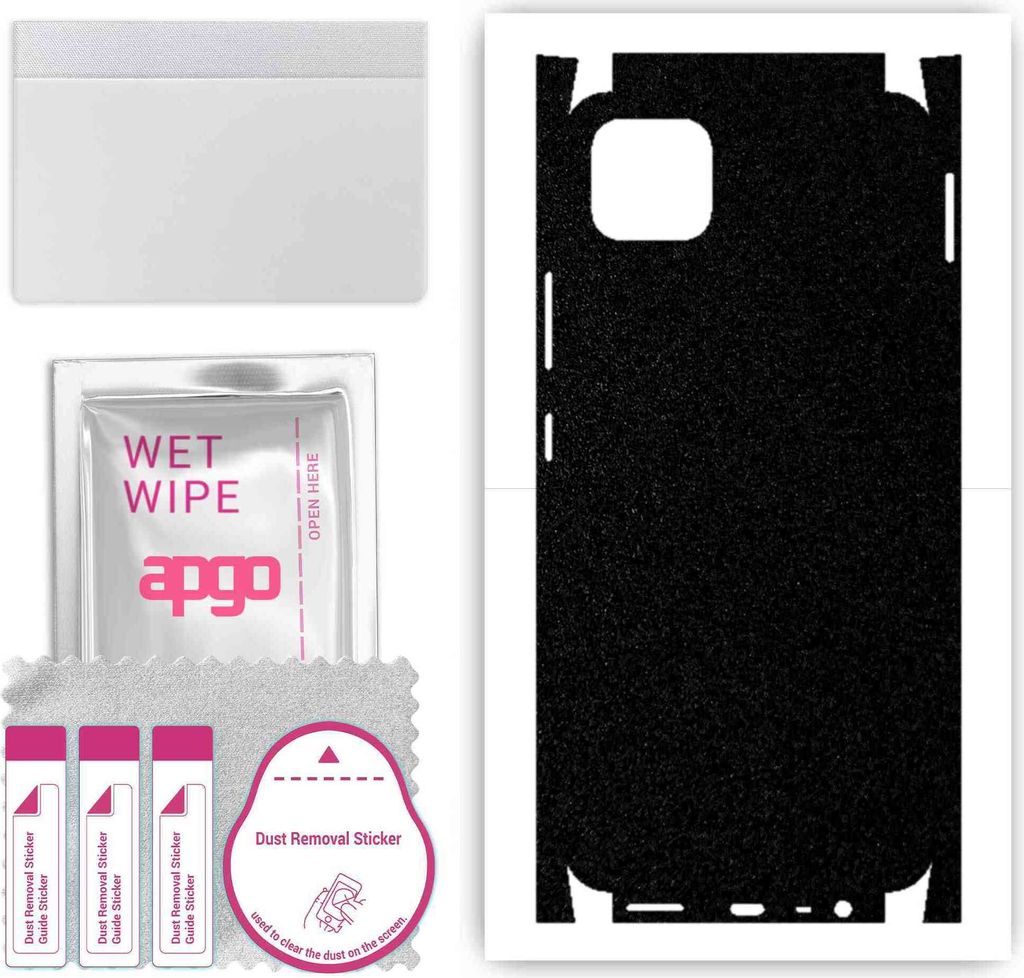 apgo Rückseite + Seiten Schutzfolie, Skin, kompatibel mit Realme C11, Hinten Displayschutzfolie aus Vinylfolie, kratzfest, einfache Montage - Matt...