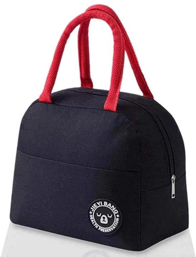 Mallette de pique-nique compacte noire avec poignée ergonomique