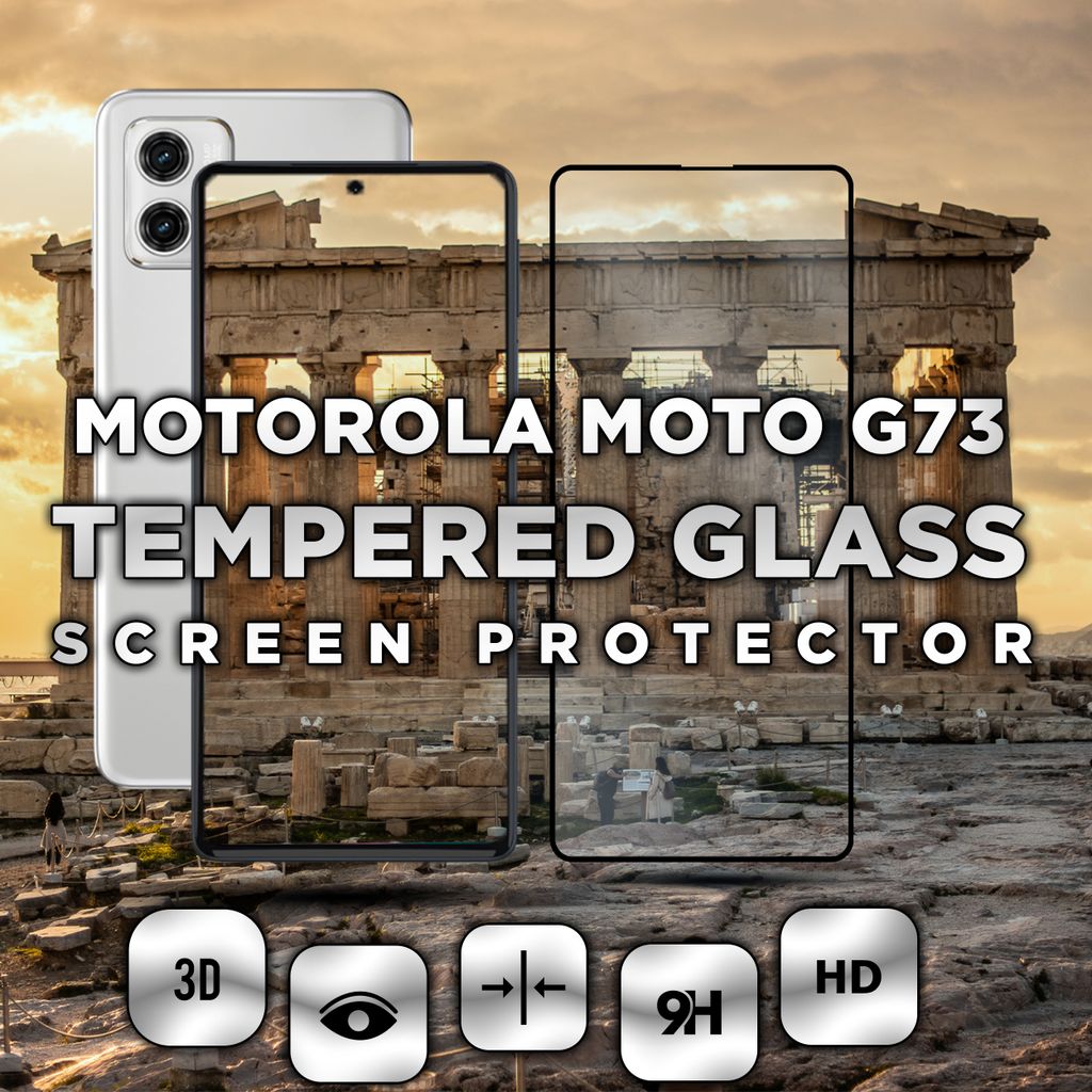 Motorola Moto G73 – gehärtetes Glas 9H – 3D-Displayschutz in Superqualität