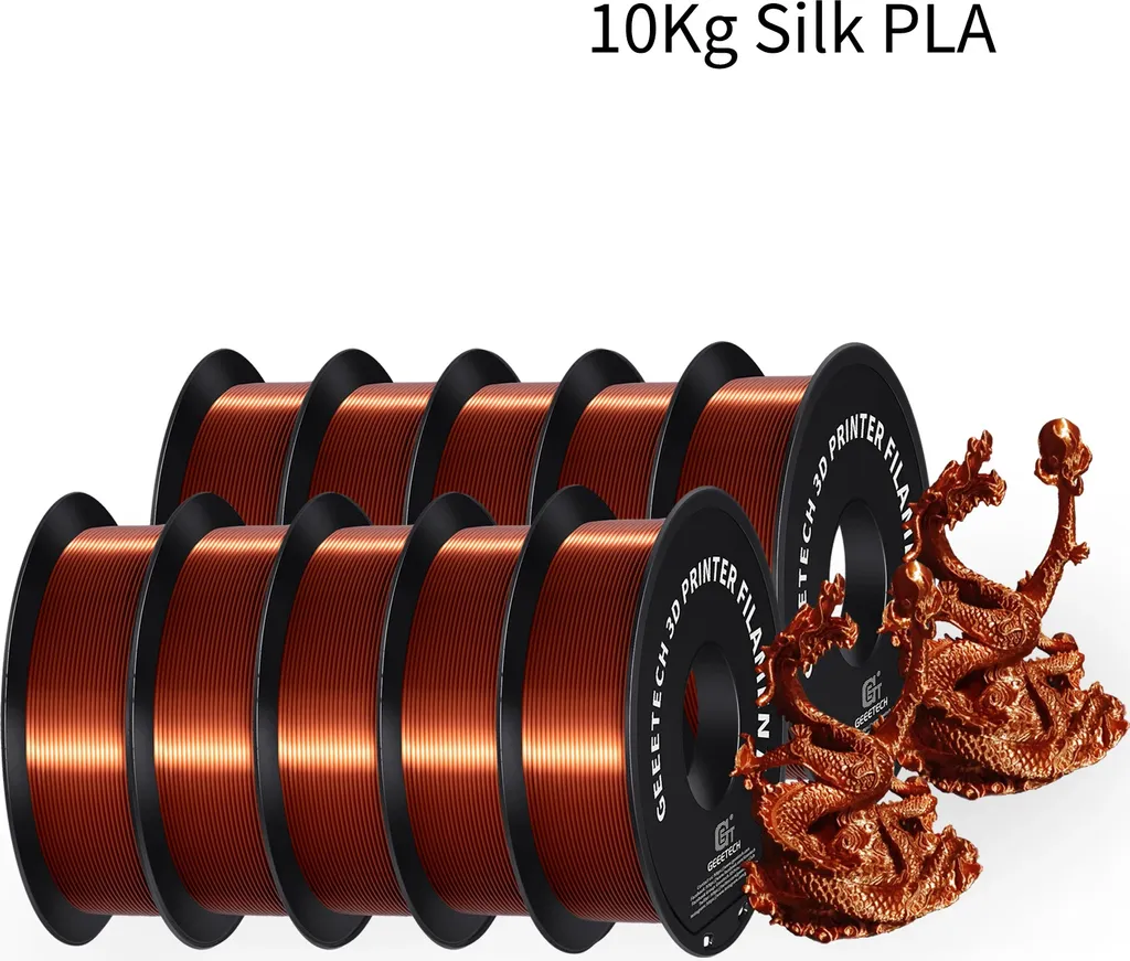 Consommable Impression 3D PLA Silk Cuivre 1.75 mm Biodégradable - 2